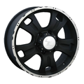 Диск LS 7,5x18/6x139,7 ET25 D77,8 214 BKF (Колпак+лого)