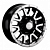Диск LS 7x15/6x139,7 ET10 D106,1 1288 BKF (конус, Колпак+лого)