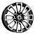 Диск K&K 6x15/4x100 ET45 D56,6 Неман-оригинал (КС717) Алмаз черный
